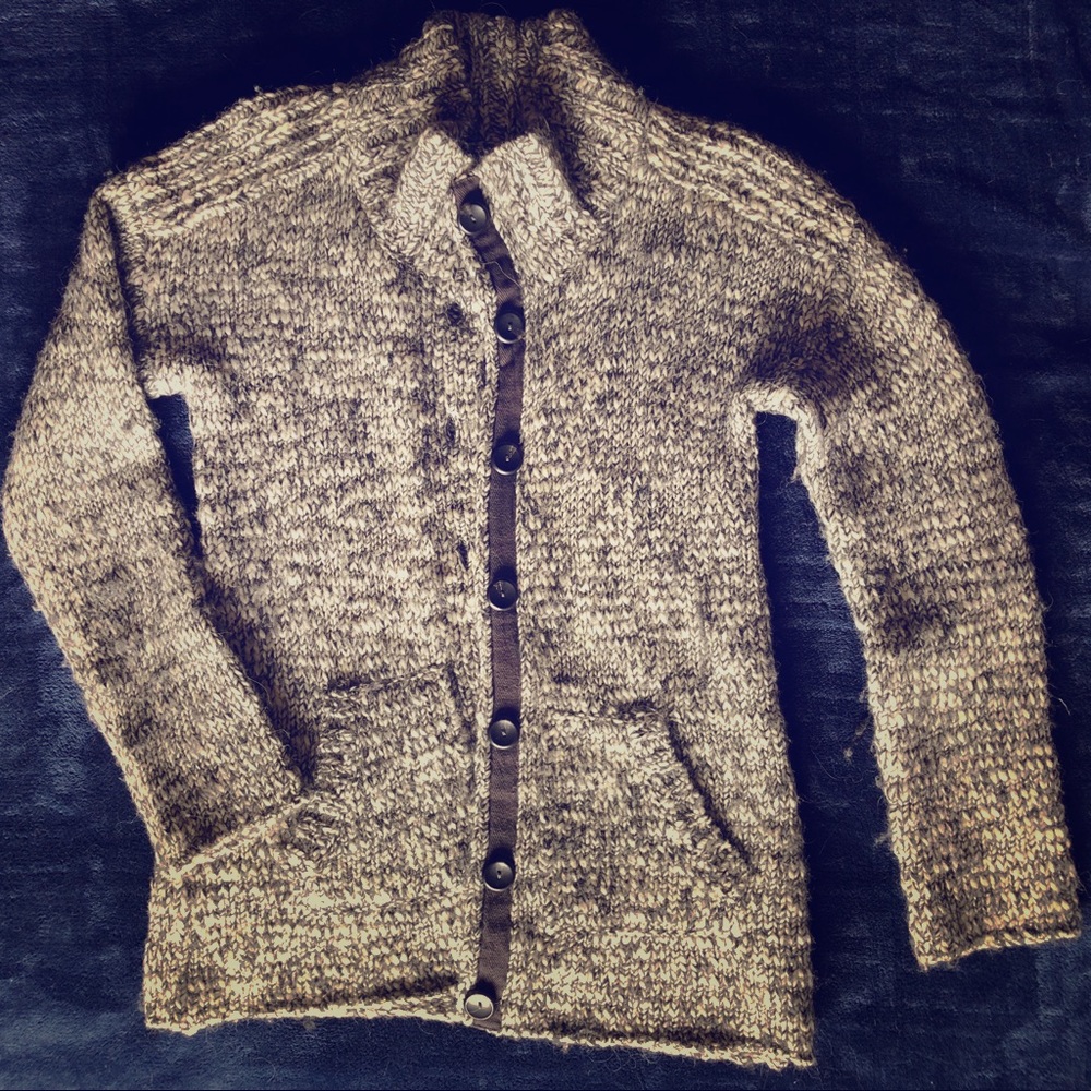Eddie Bauer wool & alpaca cardigan